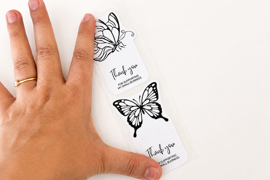 Butterfly Thank You Stickers