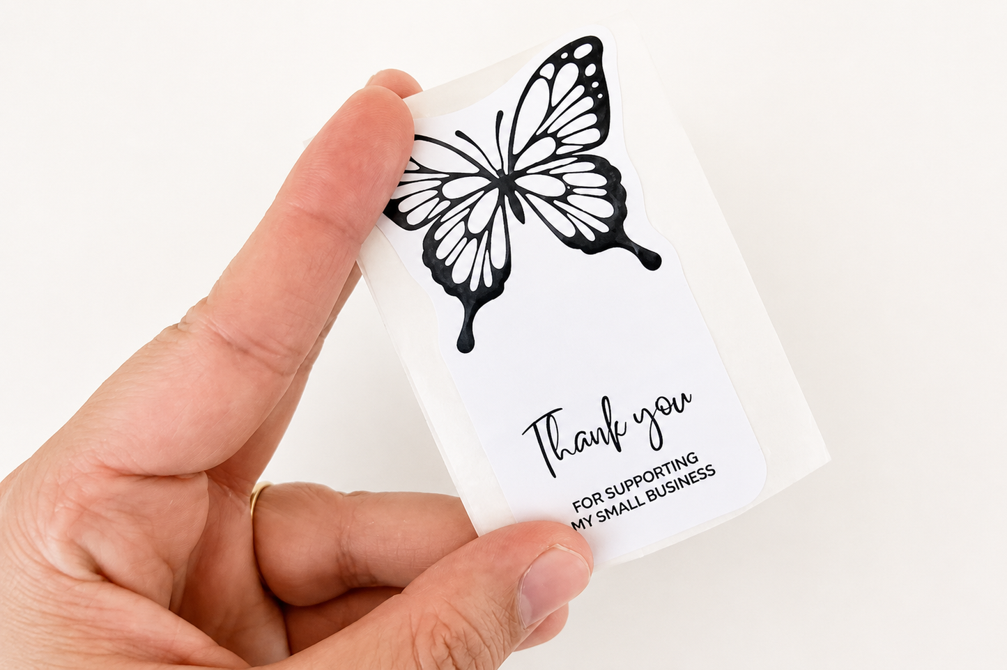 Butterfly Thank You Stickers