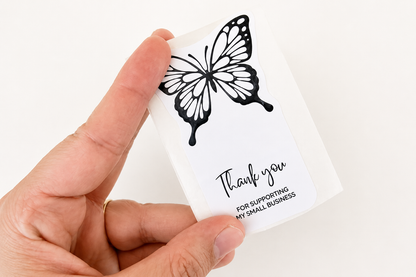 Butterfly Thank You Stickers
