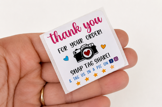 Thank You for Your Order Review Stickers