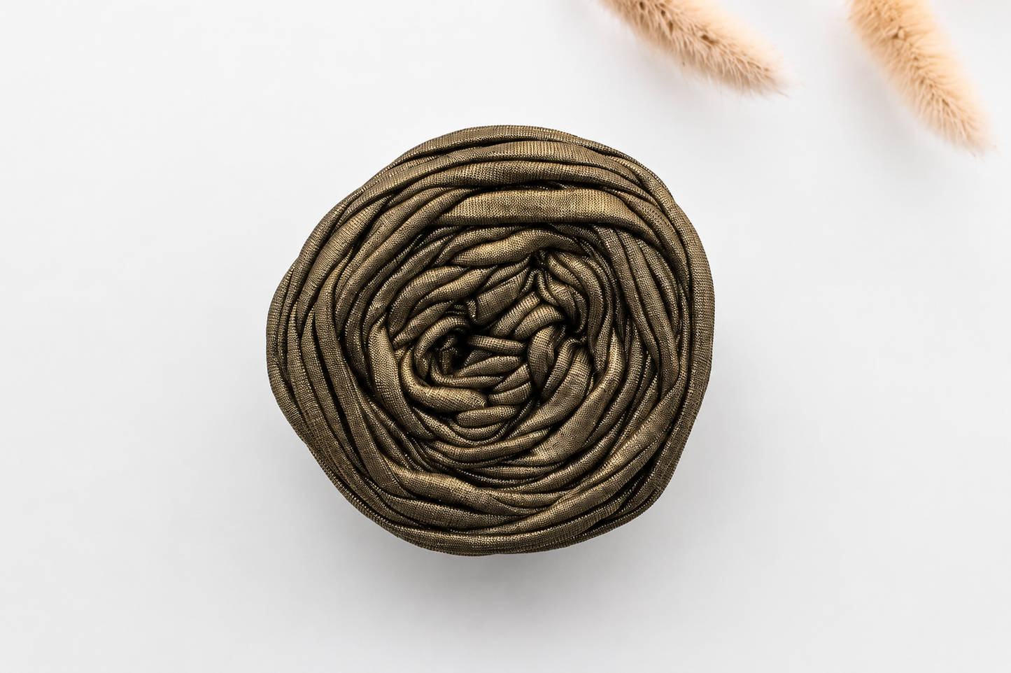 Glossy T-Shirt Yarn - Olive Gold