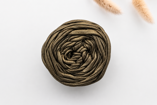 Glossy T-Shirt Yarn - Olive Gold