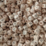 Wooden Alphabet Beads